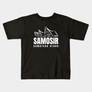 Rumah Adat Samosir - White Kids T-Shirt